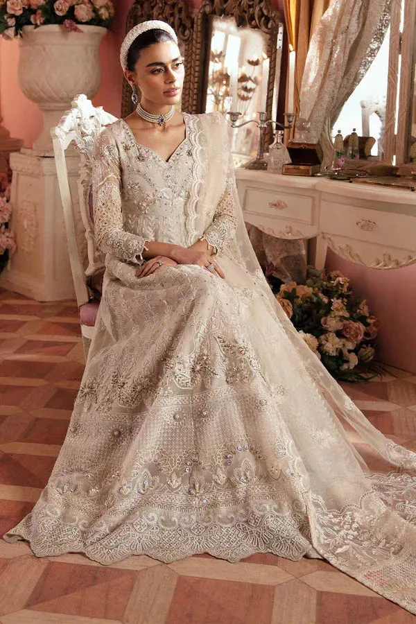 Nureh The Secret Garden Ivory Raw Silk – view 4 – Poshaq