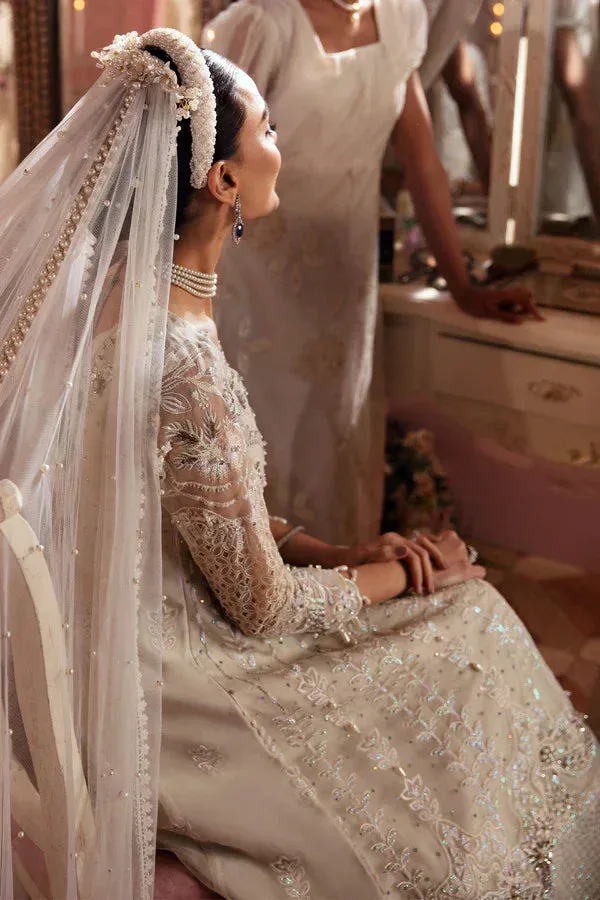 Nureh The Secret Garden Ivory Raw Silk – view 7 – Poshaq