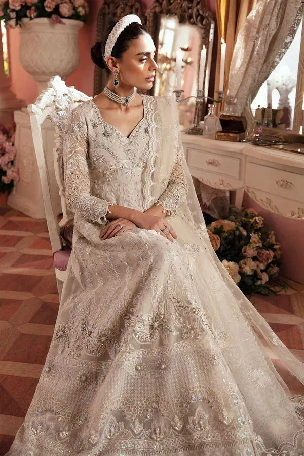Nureh The Secret Garden Ivory Raw Silk – view 8 – Poshaq