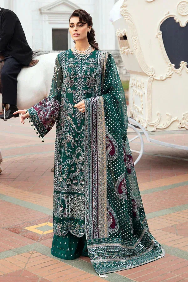 Nureh The Secret Garden Green Raw Silk – view 1 – Poshaq