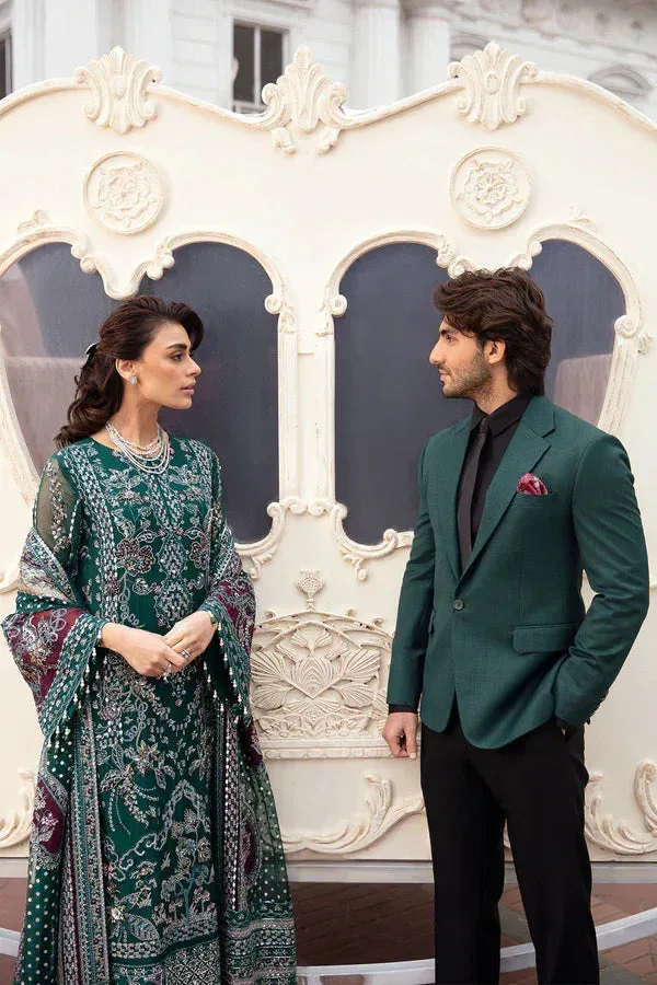 Nureh The Secret Garden Green Raw Silk – view 5 – Poshaq