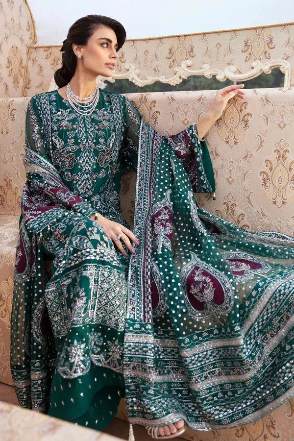 Nureh The Secret Garden Green Raw Silk – view 8 – Poshaq