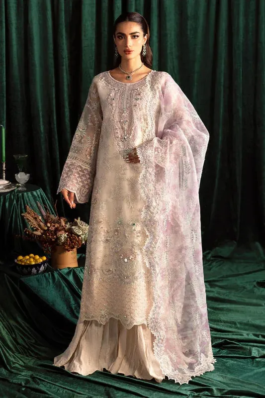 Nureh Elanora Formals Peach Raw Silk – view 1 – Poshaq