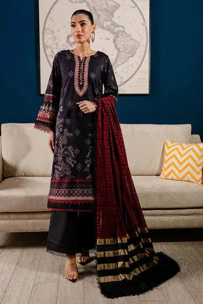 Nureh Summer Eid Pret Black Cotton – view 1 – Poshaq