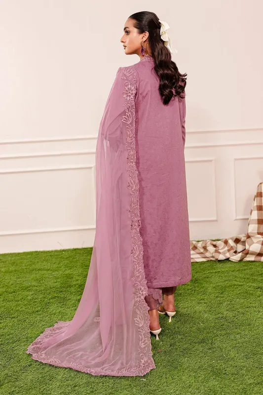 Nureh Shades Of Summer Purple Jacquard – view 1 – Poshaq