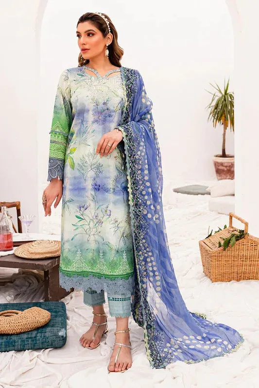 Nureh Gardenia Lawn 24 Grey Jacquard – view 1 – Poshaq