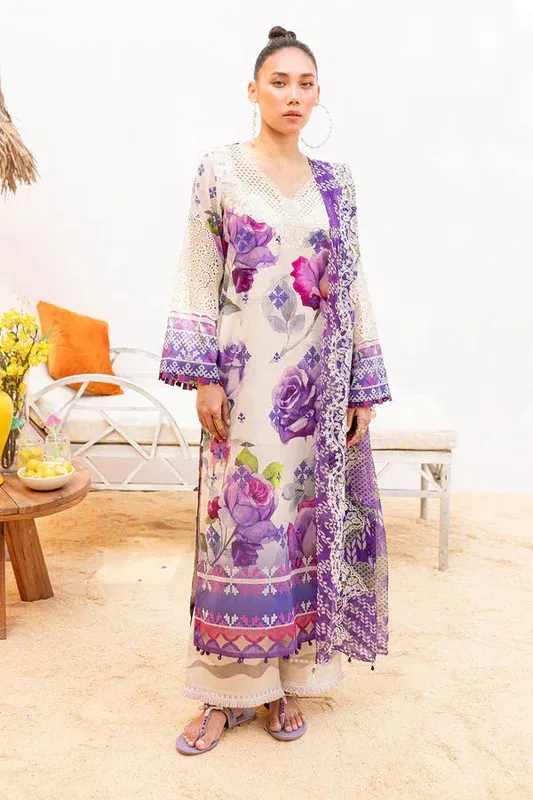 Nureh Gardenia Lawn 24 Grey Chiffon – view 1 – Poshaq
