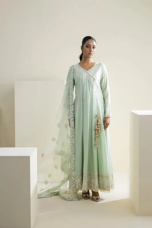 Farhat Jahan Luxury Pret Cotton Silk – view 1 – Poshaq