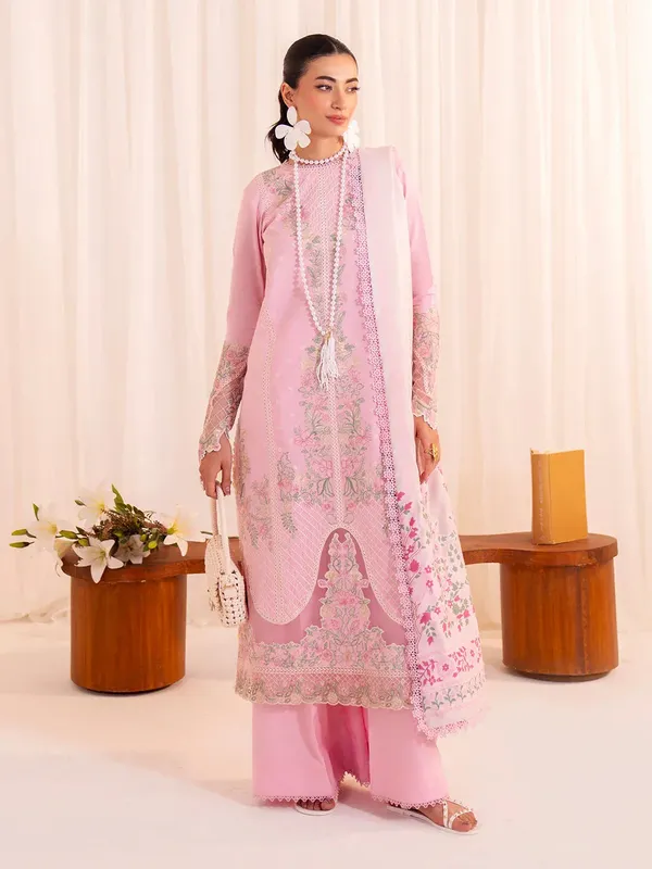 Faiza Faisal Celine Eid 25 Lilac Organza – view 1 – Poshaq
