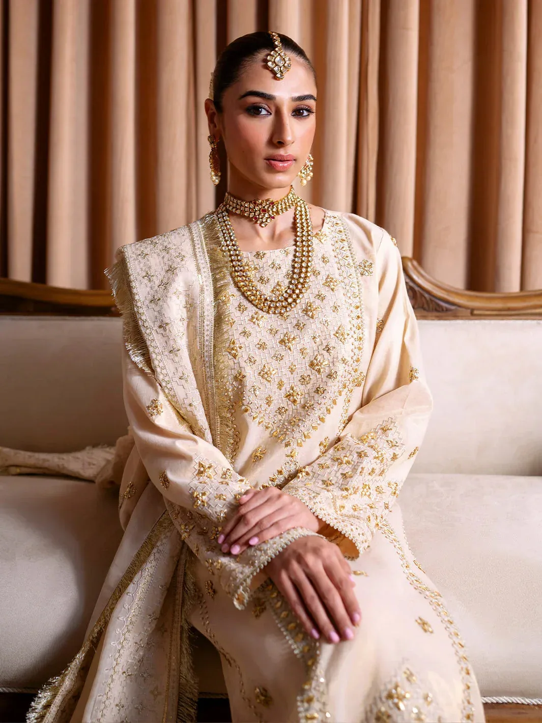 Faiza Faisal Rema Wedding Formals 24 Off White Organza – view 5 – Poshaq