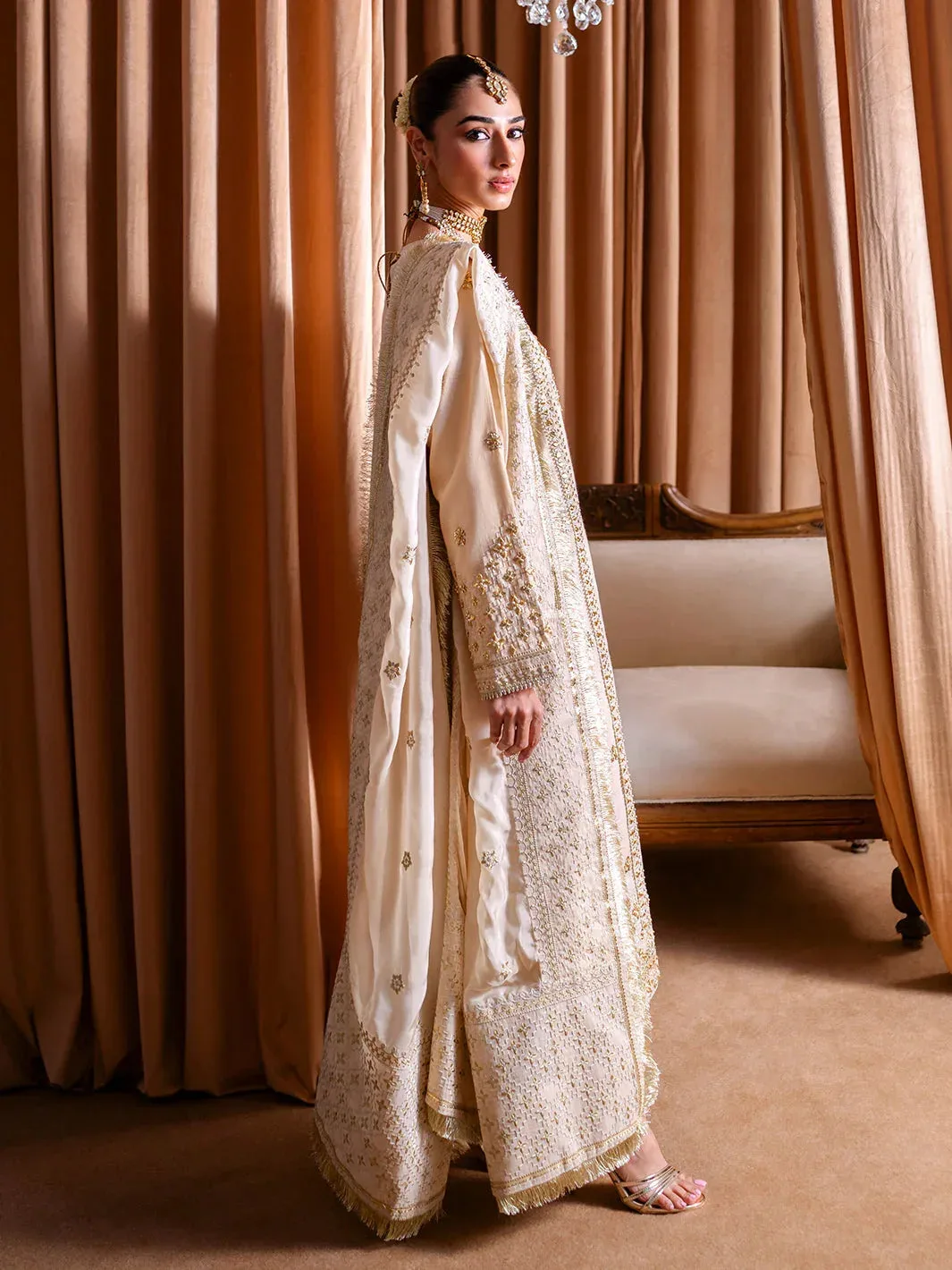 Faiza Faisal Rema Wedding Formals 24 Off White Organza – view 6 – Poshaq