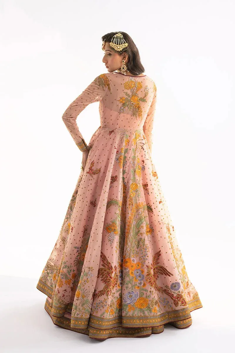 Fahad Hussayn Ashk o Atar Pink Organza – view 2 – Poshaq