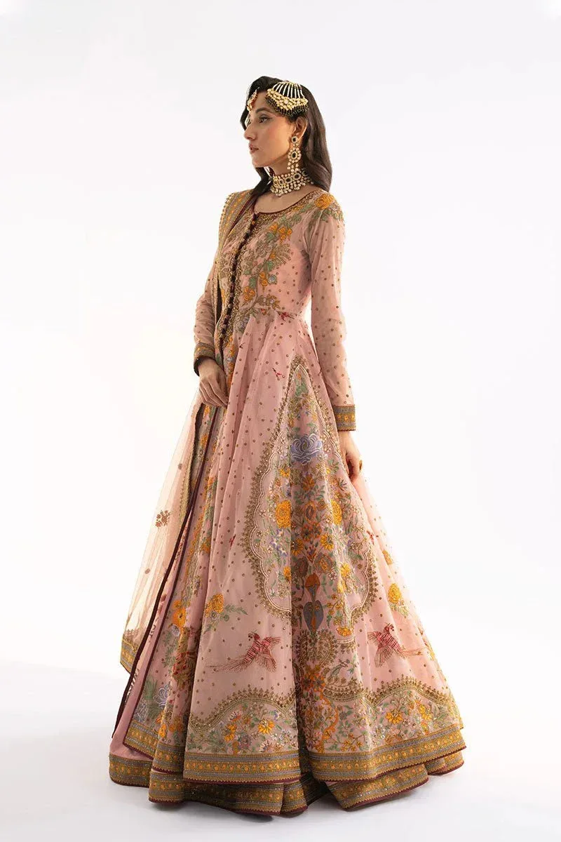 Fahad Hussayn Ashk o Atar Pink Organza – view 4 – Poshaq