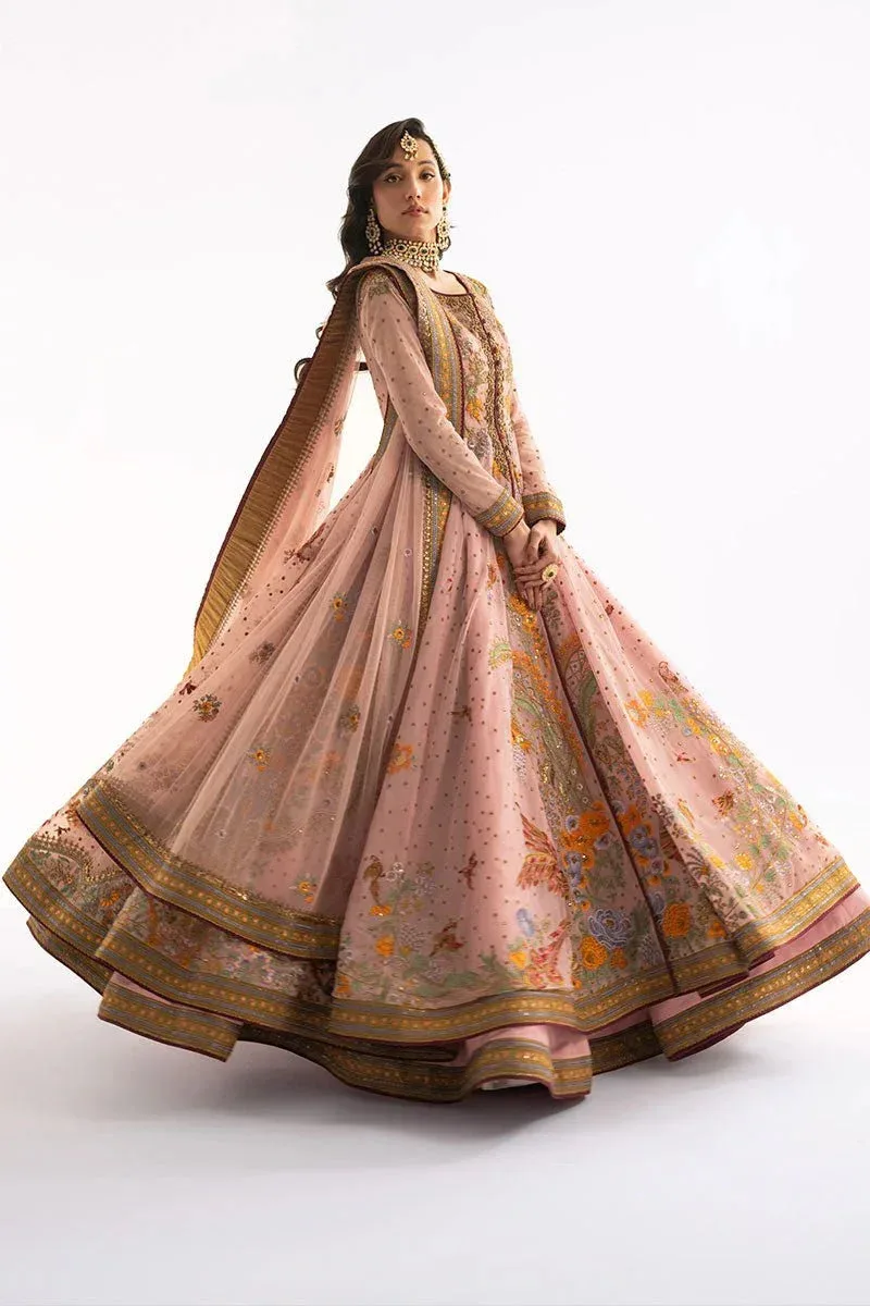 Fahad Hussayn Ashk o Atar Pink Organza – view 5 – Poshaq