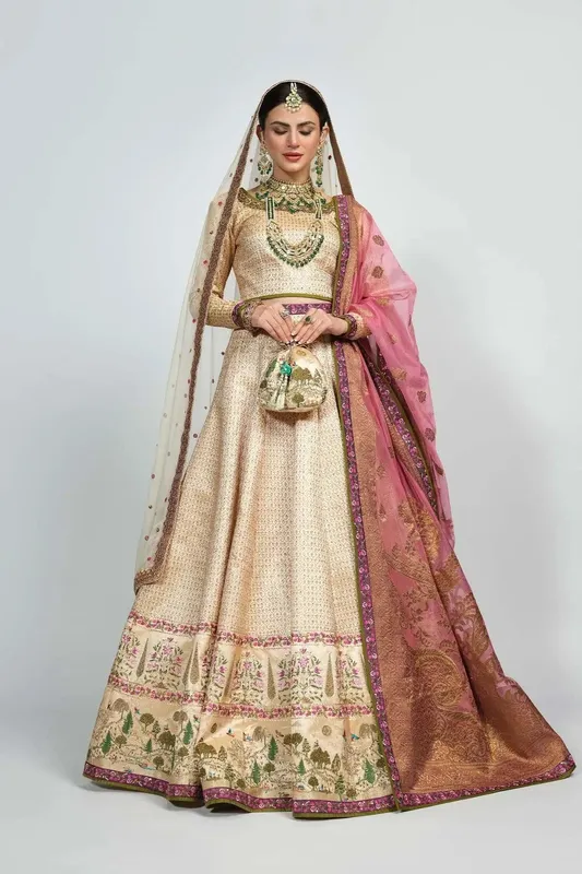 Fahad Hussayn National Sport Casbah Ivory Jacquard – view 1 – Poshaq