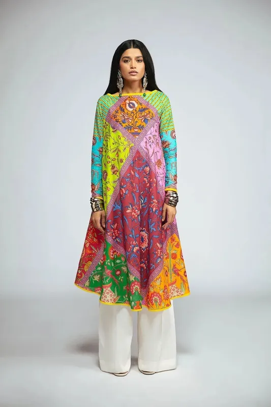 Fahad Hussayn Tribalvention Formals Lawn – view 1 – Poshaq