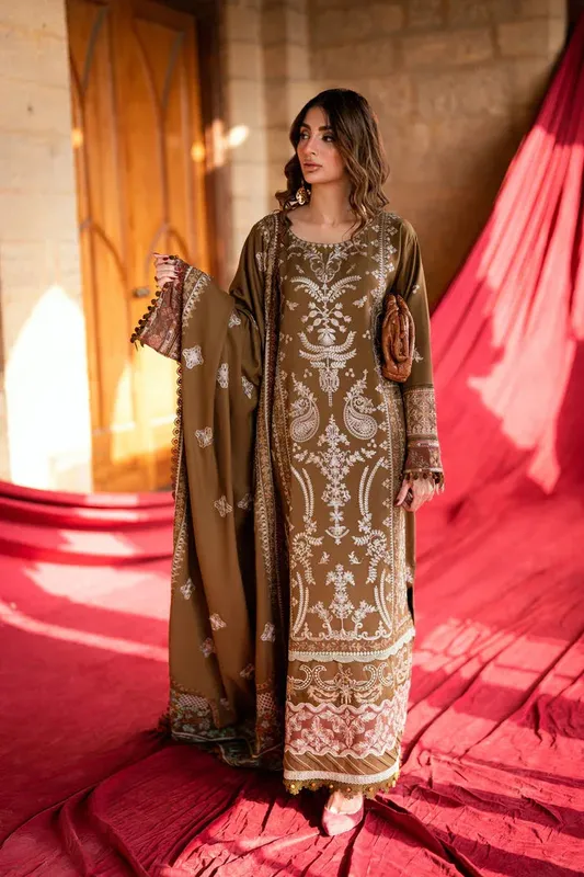 Florent Shades of Winter 25 Olive Green Marina – view 1 – Poshaq