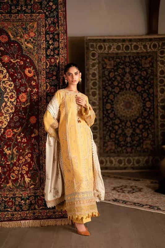 Florent Shades of Winter 25 Mustard Yellow Marina – view 1 – Poshaq