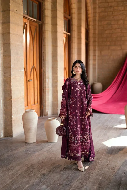 Florent Shades of Winter 25 Plum Red Marina – view 1 – Poshaq