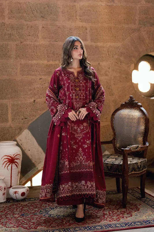 Florent Shades of Winter 25 Plum Red Marina – view 1 – Poshaq