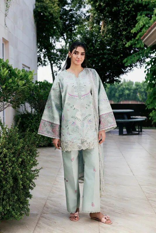 Florent Intermix 25 greenish grey Chiffon – view 1 – Poshaq