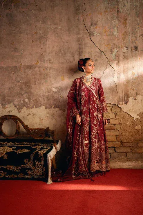 Florent Mehermaah Wedding Formals maroon Raw Silk – view 1 – Poshaq