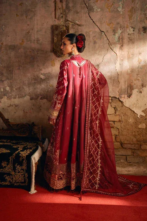 Florent Mehermaah Wedding Formals maroon Raw Silk – view 2 – Poshaq