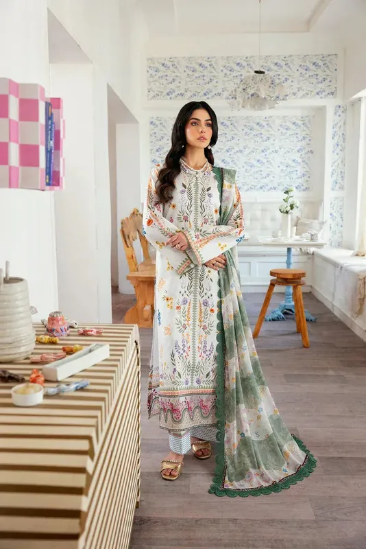 Florent Daily Wear Vol 2 Off White Chiffon – view 1 – Poshaq