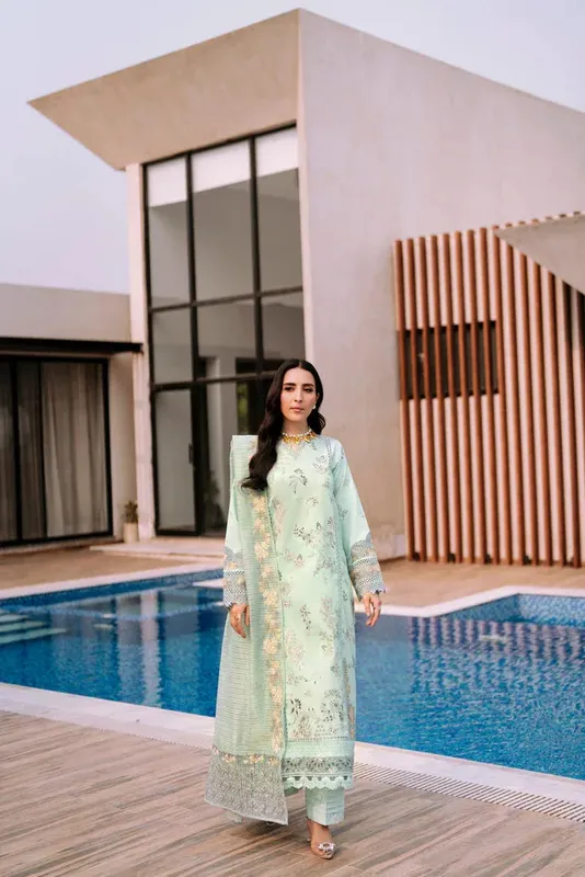 Florent Eid Collection Pastel Mint Cambric – view 1 – Poshaq