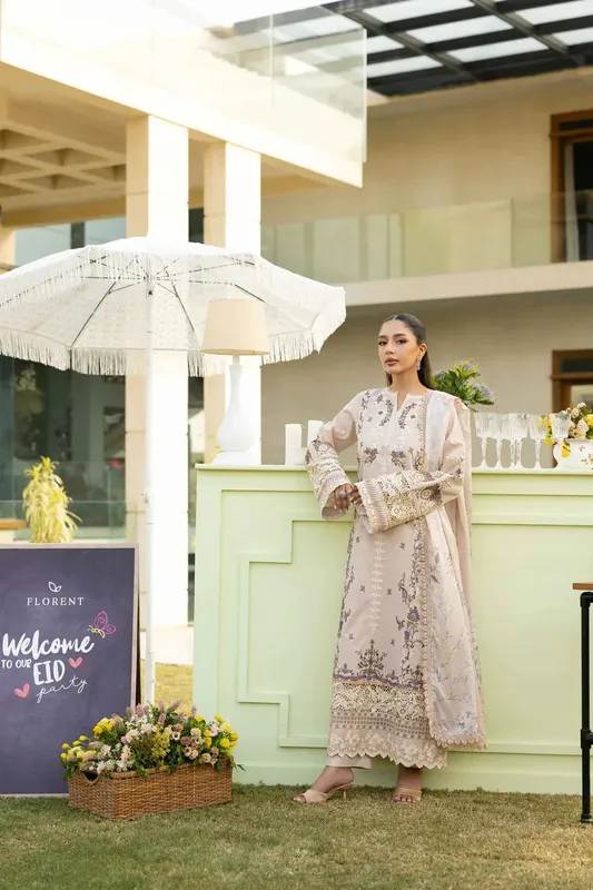Florent Eid Collection Off White Cambric – view 1 – Poshaq
