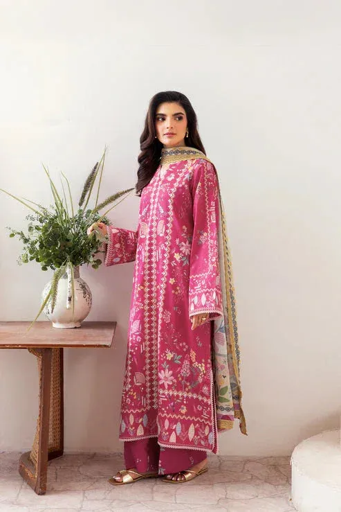 Florent Luxury Print Magenta Cambric – view 1 – Poshaq