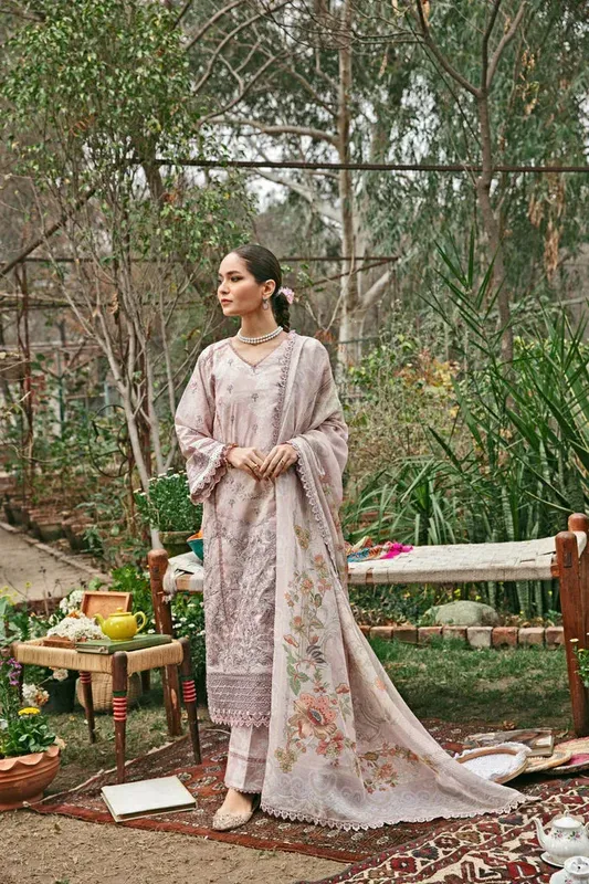 Florent Luxury Lawn 24 Pink Lawn – view 1 – Poshaq