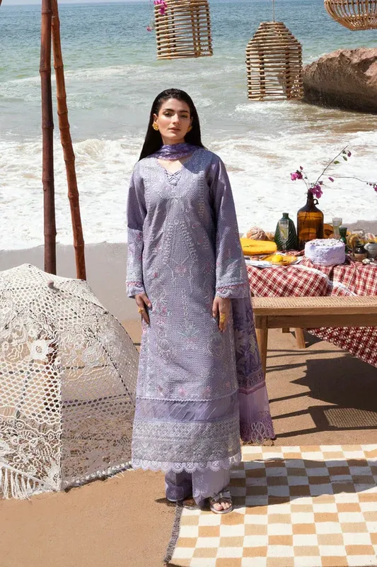 Florent Eid Edit 24 Purple Organza – view 1 – Poshaq