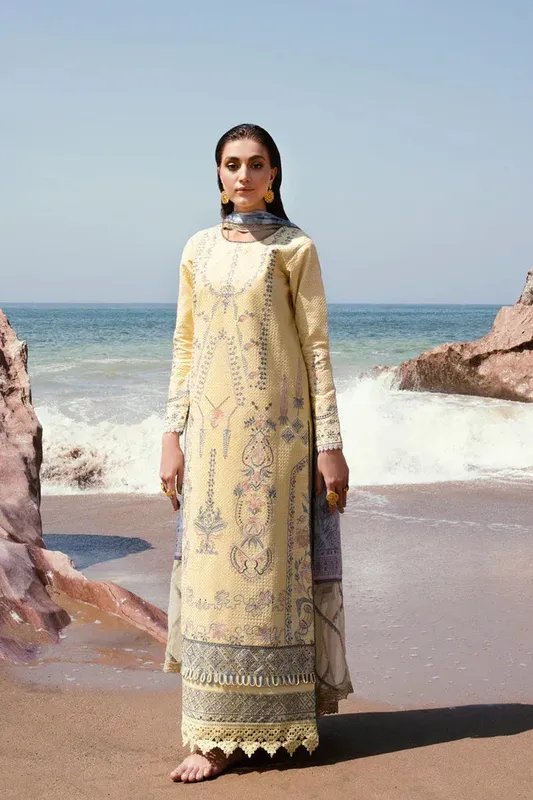 Florent Eid Edit 24 Yellow Organza – view 1 – Poshaq