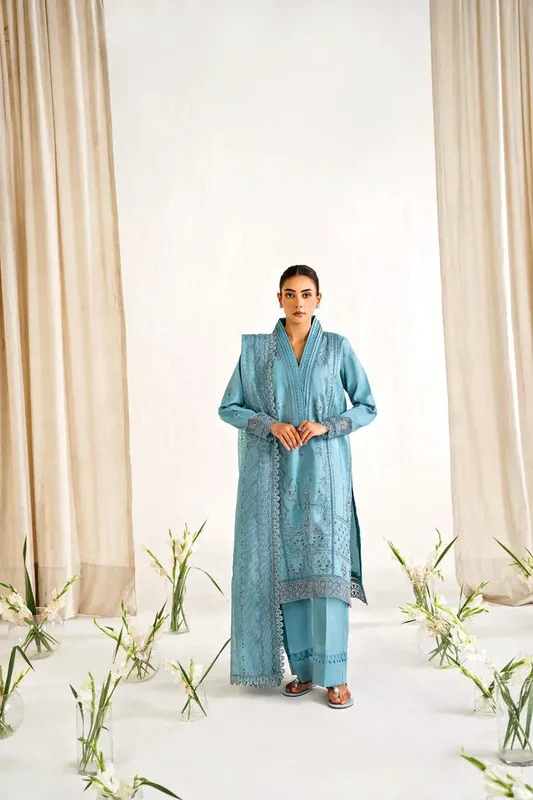 Florent Festive Lawn 24 Blue Cambric – view 1 – Poshaq