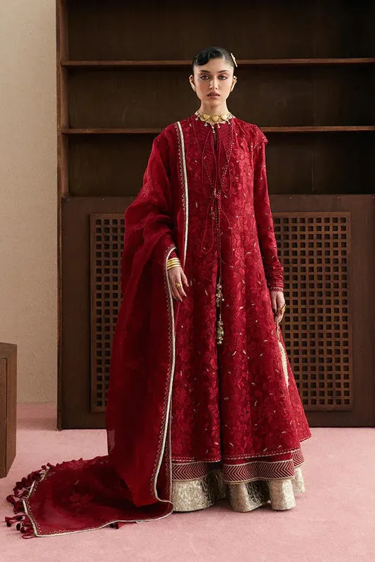 Suffuse Silk Pret Haute Red Raw Silk – view 1 – Poshaq