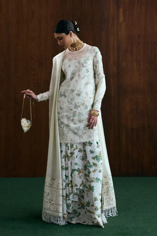 Suffuse Silk Pret Ivory Organza – view 1 – Poshaq
