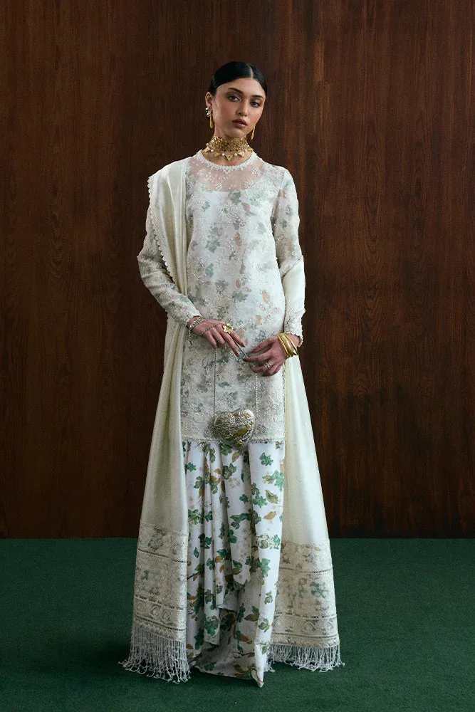 Suffuse Silk Pret Ivory Organza – view 3 – Poshaq