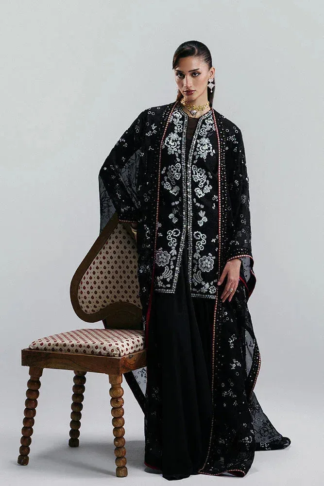 Suffuse Silk Pret Black Raw Silk – view 3 – Poshaq