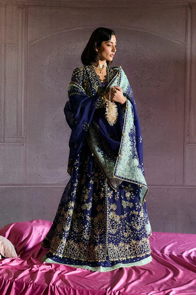Suffuse Freeshia Wedding Formals Dark Blue Raw Silk – view 1 – Poshaq