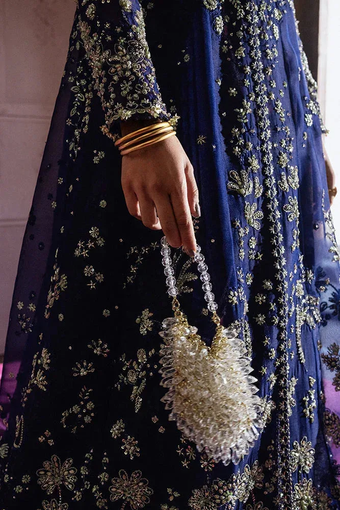 Suffuse Freeshia Wedding Formals Dark Blue Raw Silk – view 4 – Poshaq