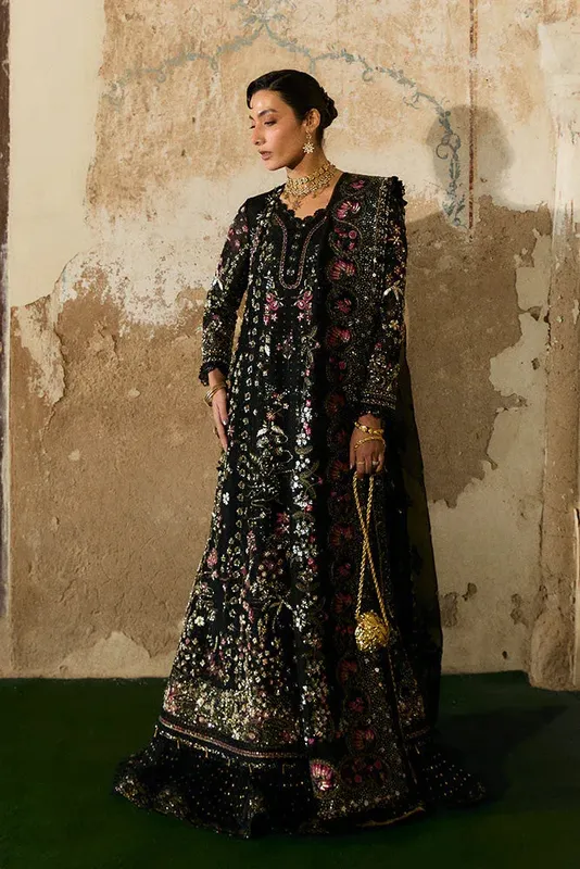 Suffuse Freeshia Wedding Formals Black Raw Silk – view 1 – Poshaq