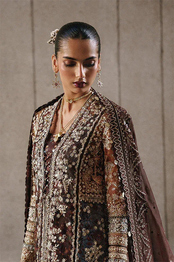 Suffuse Freeshia RTW 25' Mustard Organza – view 2 – Poshaq