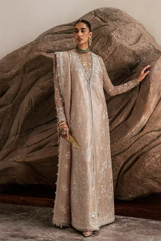 Suffuse Freeshia RTW 25' Silver Raw Silk – view 1 – Poshaq