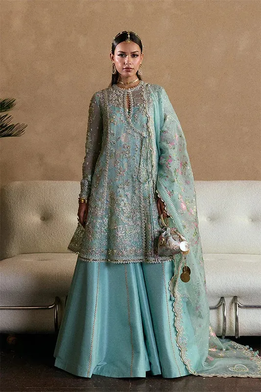 Suffuse Freeshia RTW 25' Beige Raw Silk – view 1 – Poshaq