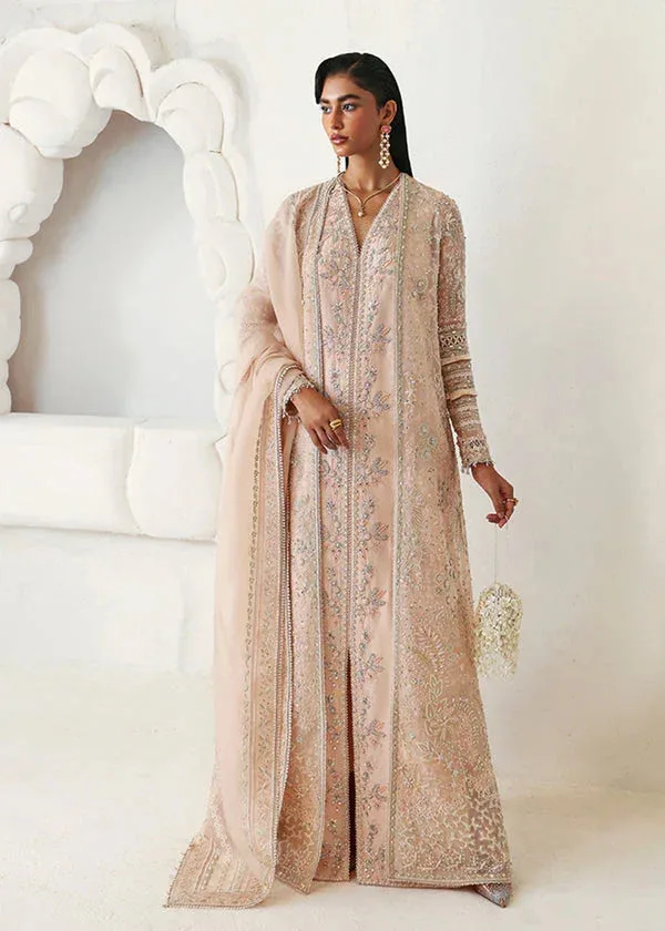 Suffuse Freeshia Formal Peach Pink Raw Silk – view 4 – Poshaq