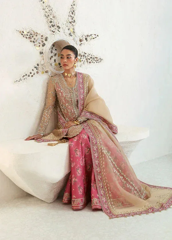 Suffuse Freeshia Formal Pink Raw Silk – view 2 – Poshaq