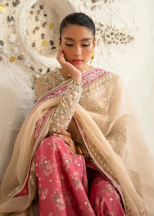 Suffuse Freeshia Formal Pink Raw Silk – view 4 – Poshaq
