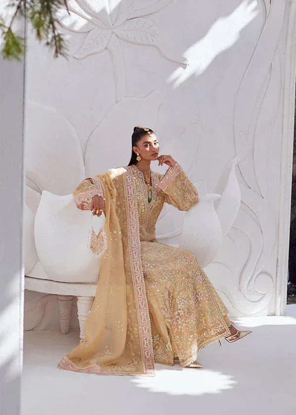Suffuse Freeshia Formal Dust Yellow Raw Silk – view 5 – Poshaq