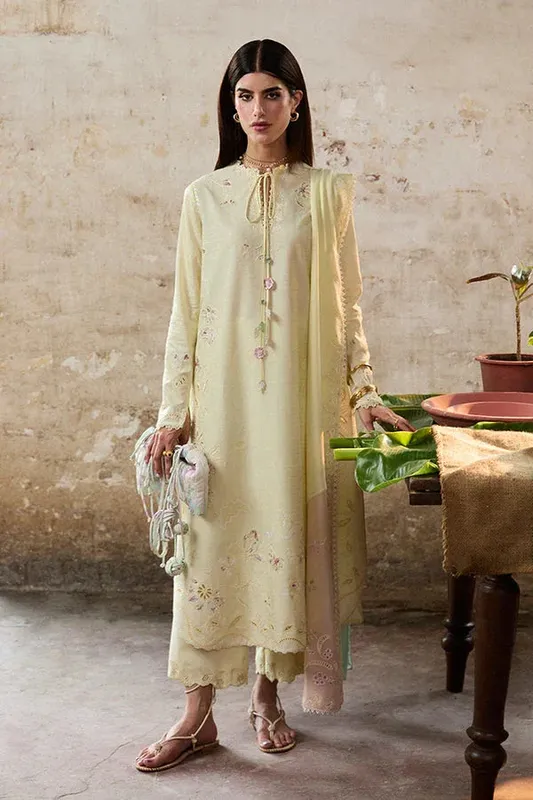 Suffuse Basic Summer 25 Pastel Yellow Jacquard – view 1 – Poshaq